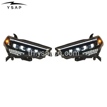 2010-2022 4Runner การออกแบบใหม่ไฟหน้าไฟหน้าไฟ LED ไฟหน้า